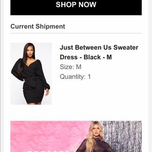 Black Long Sleeve Sweater Dress